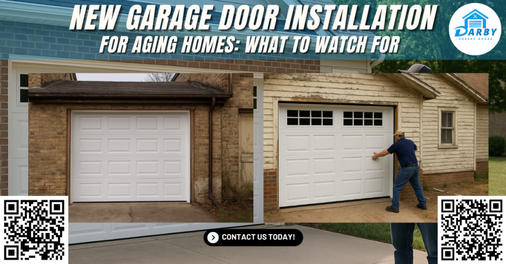 New Garage Door Installation for Aging Homes: What to Watch For - Darby Garage Doors