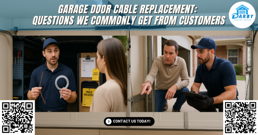 Garage Door Cable Replacement: Questions We Commonly Get From Customers - Darby Garage Doors