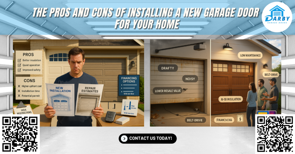 The Pros and Cons of Installing a New Garage Door for Your Home - Darby Garage Doors