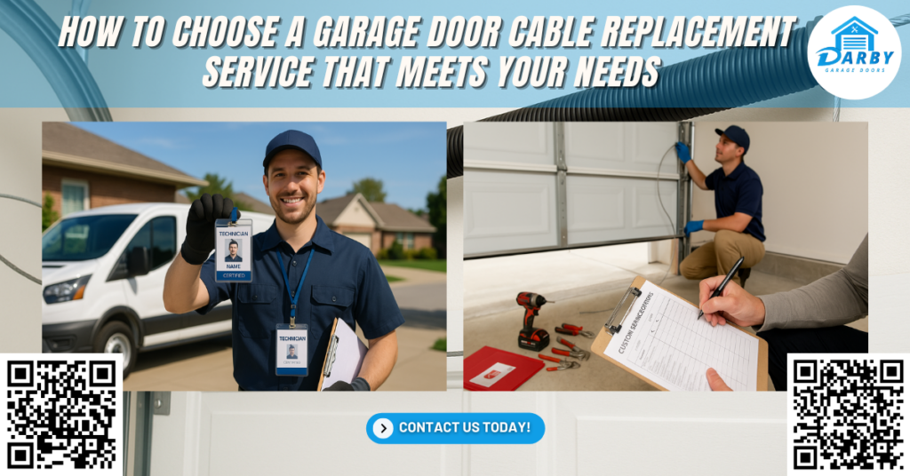 How to Choose a Garage Door Cable Replacement Service That Meets Your Needs - Darby Garage Doors