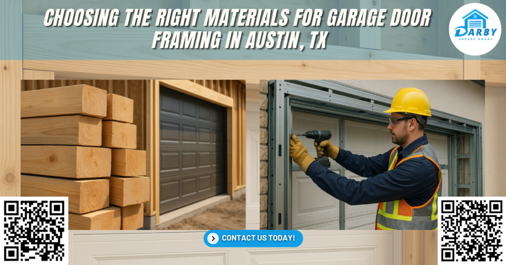 Choosing the Right Materials for Garage Door Framing in Austin, TX - Darby Garage Doors